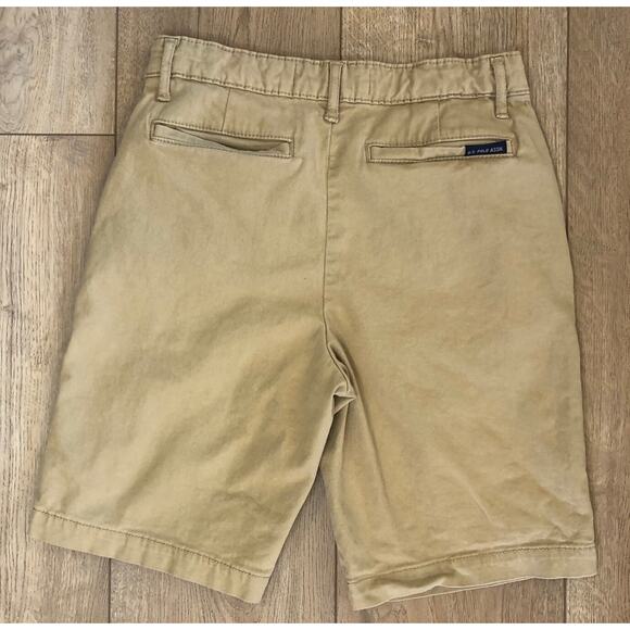 Polo Ralph Lauren Shorts Boys Tan Flat Front Adjustable 8" Sz 14 Preppy Uniform - Picture 3 of 9